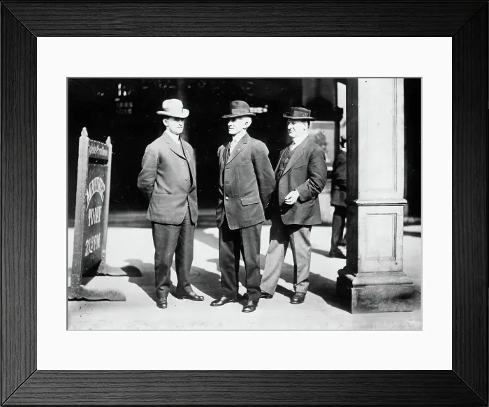 Framed Print : A. Entenza, W.K. Benson, and C. Wachtmeister, c1912. Creators: Bain News Service, George Graham Bain Framed Print : A. Entenza, W.K. Benson, and C. Wachtmeister, c1912. Creators: Bain News Service, George Graham Bain