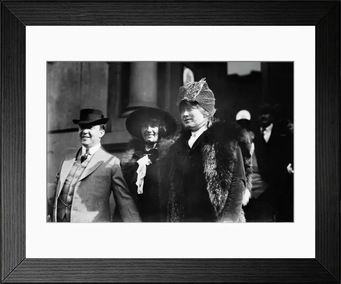 Framed Print : Eugene Walter, Mrs. Donald Brian, and Charlotte Walker, between c1910 and c1915. Creator: Bain News Service Framed Print : Eugene Walter, Mrs. Donald Brian, and Charlotte Walker, between c1910 and c1915. Creator: Bain News Service