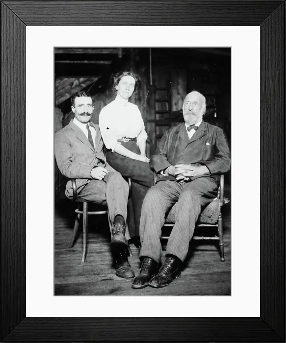 Framed Print : James Hardie Jr. and wife, Rev. Willard, between c1910 and c1915. Creator: Bain News Service Framed Print : James Hardie Jr. and wife, Rev. Willard, between c1910 and c1915. Creator: Bain News Service