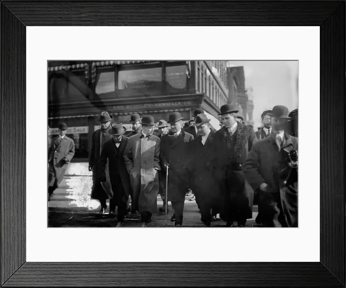 Framed Print : Dist. Att'y Whitman & Reporters, between c1910 and c1915. Creator: Bain News Service Framed Print : Dist. Att'y Whitman & Reporters, between c1910 and c1915. Creator: Bain News Service