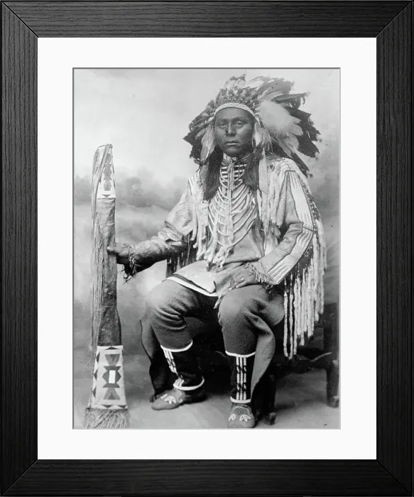 Framed Print : Long Time Sleep - Indian, between c1910 and 1913. Creators: Bain News Service, George Graham Bain