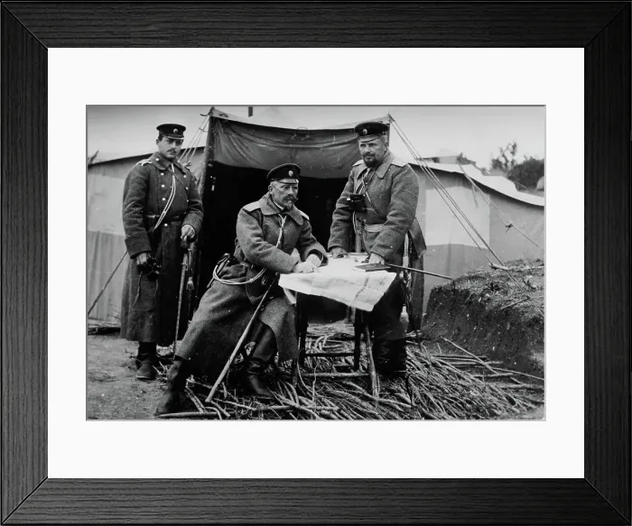 Framed Print : Gen. Sarafoff & Chief of Staff Col. Bournof, Tchataldja, between c1910 and c1915. Creators: Bain News Service, George Graham Bain Framed Print : Gen. Sarafoff & Chief of Staff Col. Bournof, Tchataldja, between c1910 and c1915. Creators: Bain News Service, George Graham Bain