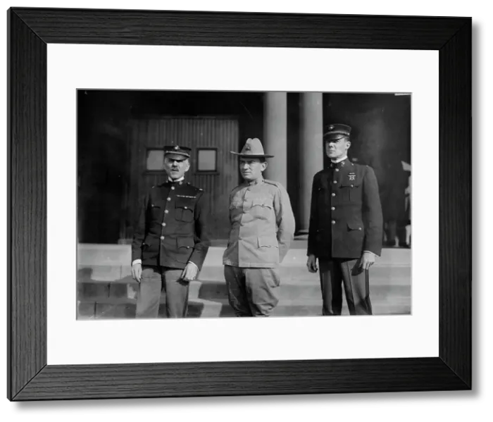 Framed Print : Col. Barnett - Col. LeJeune - Col. Powers, 1913. Creators: Bain News Service, George Graham Bain Framed Print : Col. Barnett - Col. LeJeune - Col. Powers, 1913. Creators: Bain News Service, George Graham Bain