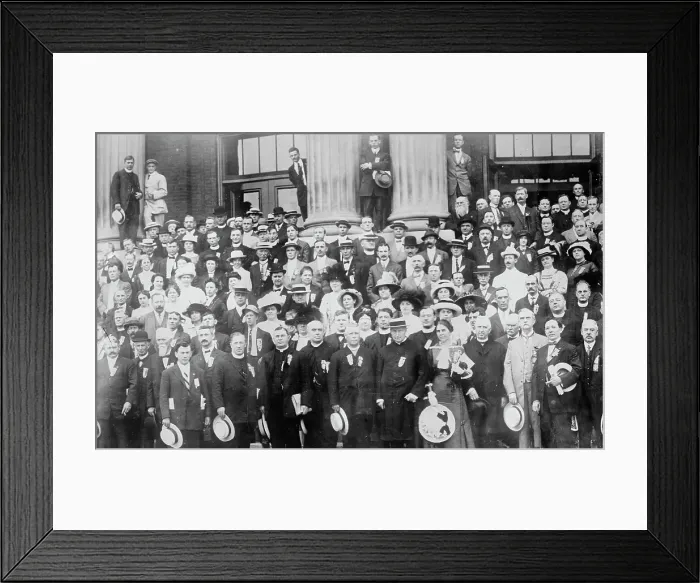 Framed Print : Delegates to Catholic conference, Milwaukee, 1913. Creator: Bain News Service Framed Print : Delegates to Catholic conference, Milwaukee, 1913. Creator: Bain News Service