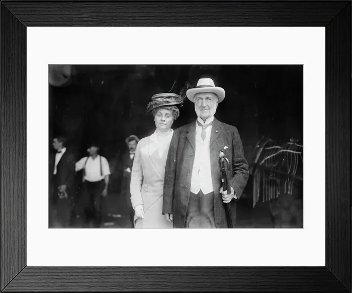Framed Print : C.M. Depew & wife, 1911. Creator: Bain News Service Framed Print : C.M. Depew & wife, 1911. Creator: Bain News Service