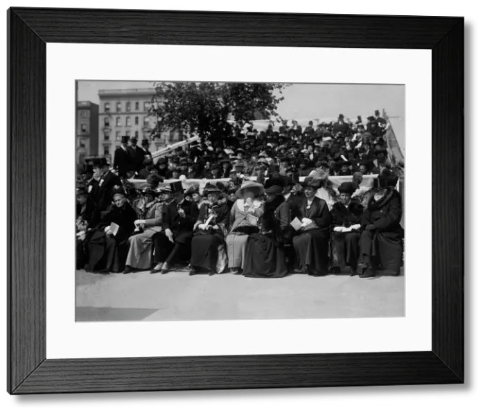 Framed Print : At Schurz unveiling, (1913?). Creator: Bain News Service Framed Print : At Schurz unveiling, (1913?). Creator: Bain News Service