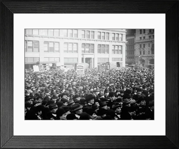 Framed Print : Strikers, Union Square, May Day, 13, 1913. Creator: Bain News Service Framed Print : Strikers, Union Square, May Day, 13, 1913. Creator: Bain News Service