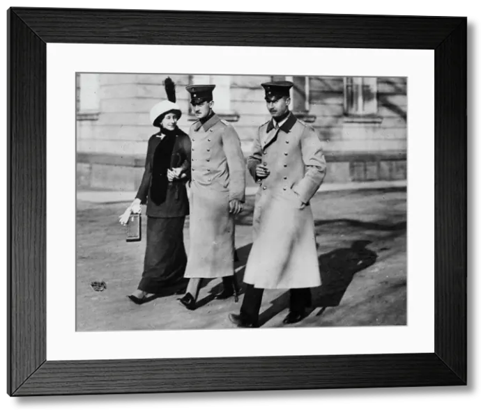 Framed Print : Victoria Louise, Ernst August and Prince Oscar, 1913. Creator: Bain News Service Framed Print : Victoria Louise, Ernst August and Prince Oscar, 1913. Creator: Bain News Service