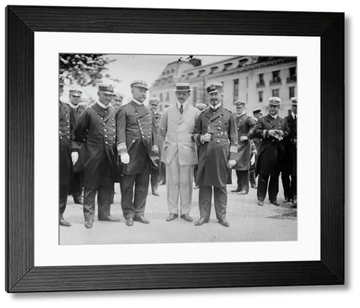 Framed Print : Capt. Ritter, Rear Adm. Ward, German Ambassador, Admiral Paschowitz, 1912. Creator: Bain News Service Framed Print : Capt. Ritter, Rear Adm. Ward, German Ambassador, Admiral Paschowitz, 1912. Creator: Bain News Service