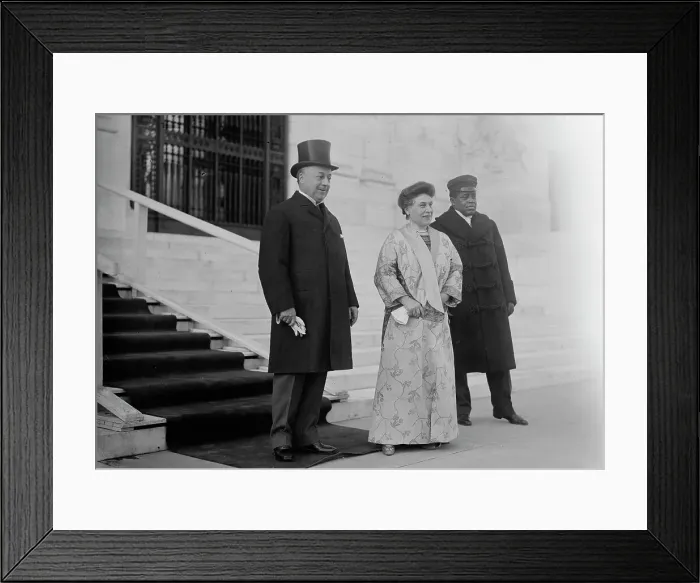 Framed Print : P.C. Knox & wife, 1913. Creator: Bain News Service Framed Print : P.C. Knox & wife, 1913. Creator: Bain News Service