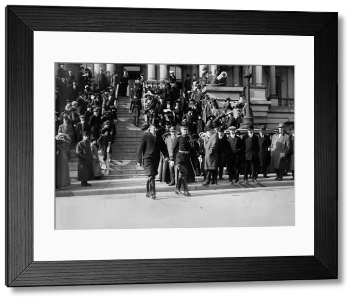 Framed Print : Secy. Stimson & officers, Jan. 1, 13, 1913. Creator: Bain News Service Framed Print : Secy. Stimson & officers, Jan. 1, 13, 1913. Creator: Bain News Service