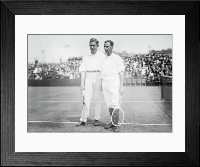 Framed Print : McLoughlin [and] Rice [tennis], 1913. Creator: Bain News Service