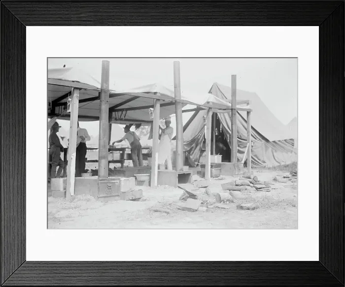 Framed Print : Army Stoves - Gettysburg, 1913. Creator: Bain News Service Framed Print : Army Stoves - Gettysburg, 1913. Creator: Bain News Service