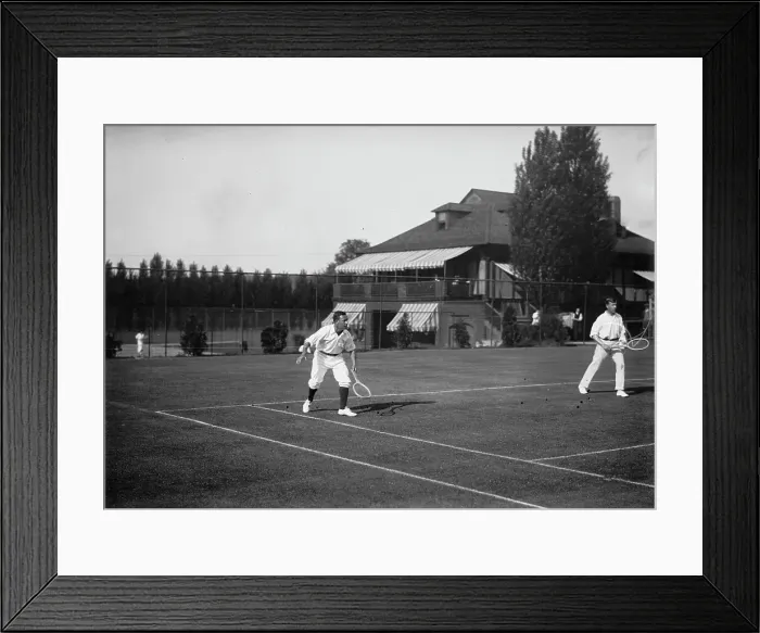 Framed Print : Rice [and] Doust [tennis], 1913. Creator: Bain News Service