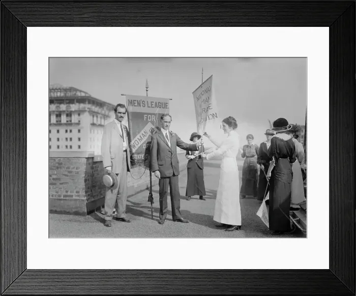 Framed Print : R.C. Beadle, A.H. Brown, Frances Bjorkman, 1913. Creator: Bain News Service Framed Print : R.C. Beadle, A.H. Brown, Frances Bjorkman, 1913. Creator: Bain News Service