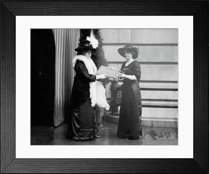 Framed Print : Mrs. Linthicum and Mrs. Stephen [i.e. Steven] Ayres, (1912?). Creator: Bain News Service