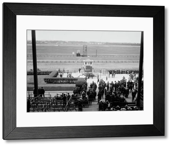 Framed Print : Belmont Park, 1913. Creator: Bain News Service Framed Print : Belmont Park, 1913. Creator: Bain News Service