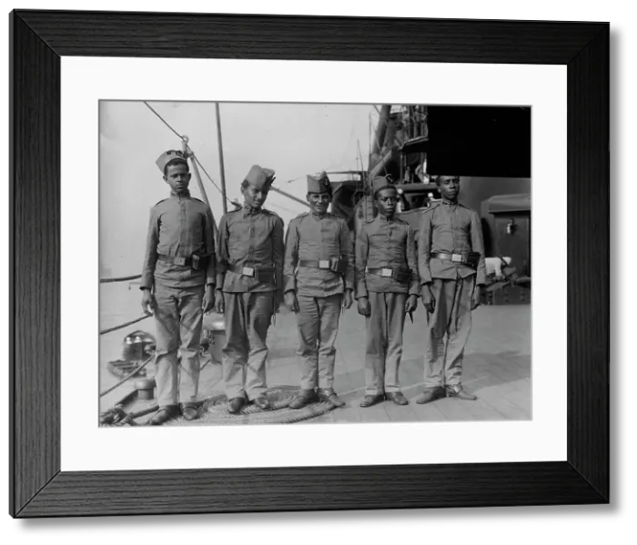 Framed Print : Sailors on MINAS GERAES, between c1910 and c1915. Creator: Bain News Service Framed Print : Sailors on MINAS GERAES, between c1910 and c1915. Creator: Bain News Service