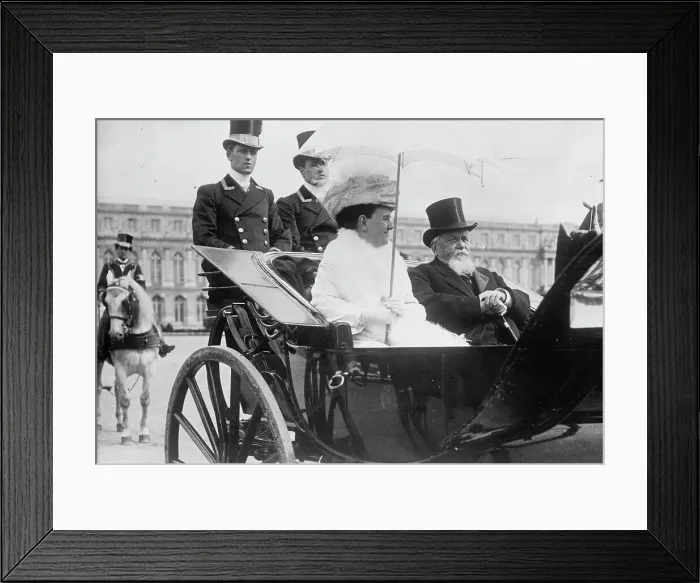 Framed Print : Queen of Holland, Premier Falliers, 1912. Creator: Bain News Service Framed Print : Queen of Holland, Premier Falliers, 1912. Creator: Bain News Service