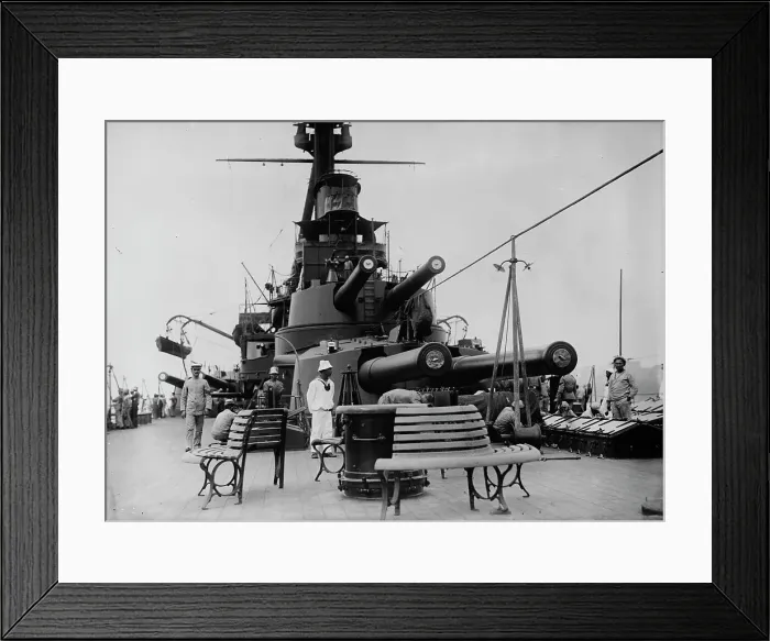 Framed Print : Deck scene - MINAS GERAES, between c1910 and c1915. Creator: Bain News Service Framed Print : Deck scene - MINAS GERAES, between c1910 and c1915. Creator: Bain News Service