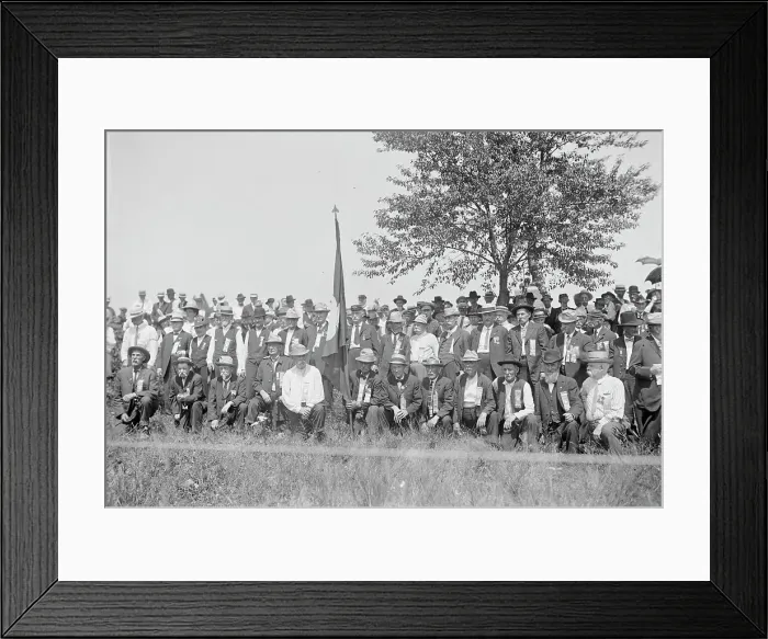 Framed Print : 12th Pa. Volunteers [i.e. 72nd Pennsylvania Infantry] at Bloody Angle, 1913. Creator: Bain News Service