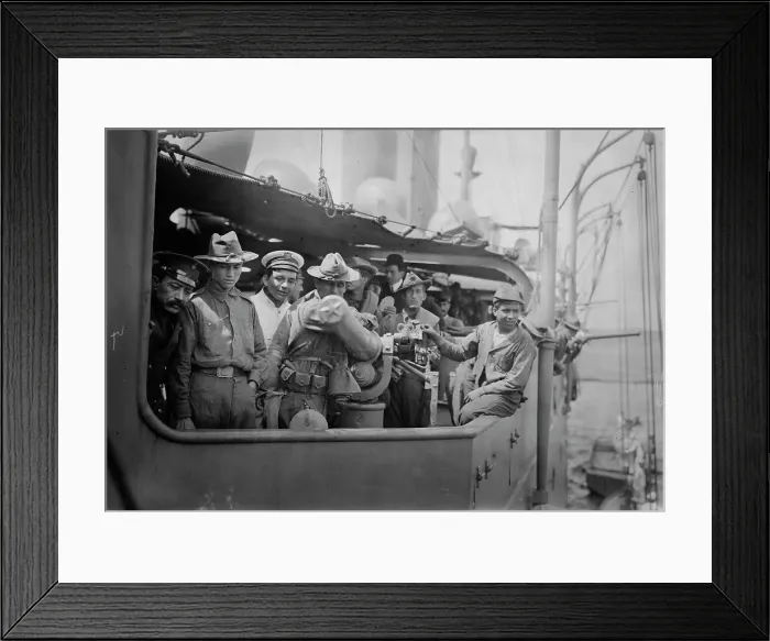 Framed Print : On the Cuba, 1913. Creator: Bain News Service Framed Print : On the Cuba, 1913. Creator: Bain News Service