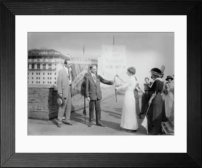 Framed Print : R.C. Beadle & A.H. Brown, Frances Bjorkman, 1913. Creator: Bain News Service Framed Print : R.C. Beadle & A.H. Brown, Frances Bjorkman, 1913. Creator: Bain News Service