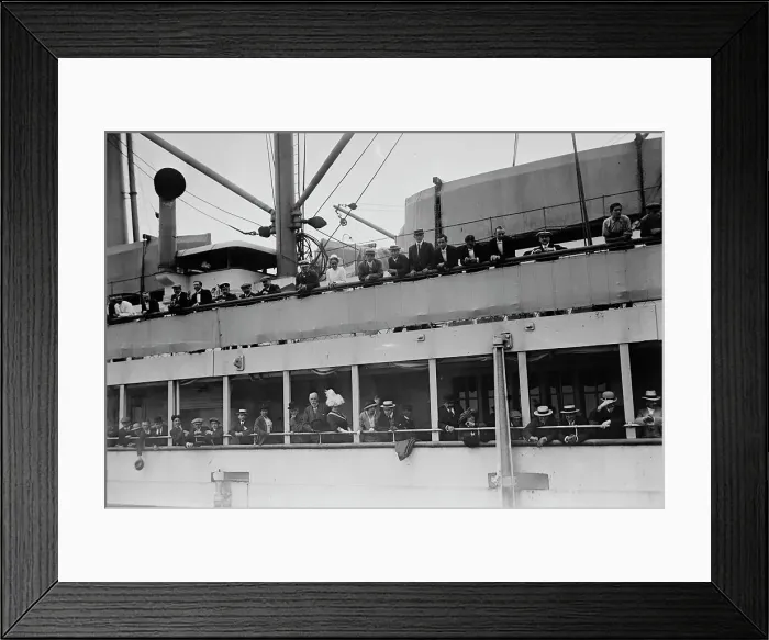 Framed Print : On the Imperator, 1913. Creator: Bain News Service