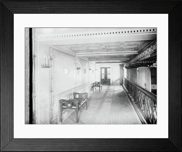 Framed Print : Gallery of Roman Bath on IMPERATOR, between c1910 and c1915. Creator: Bain News Service Framed Print : Gallery of Roman Bath on IMPERATOR, between c1910 and c1915. Creator: Bain News Service