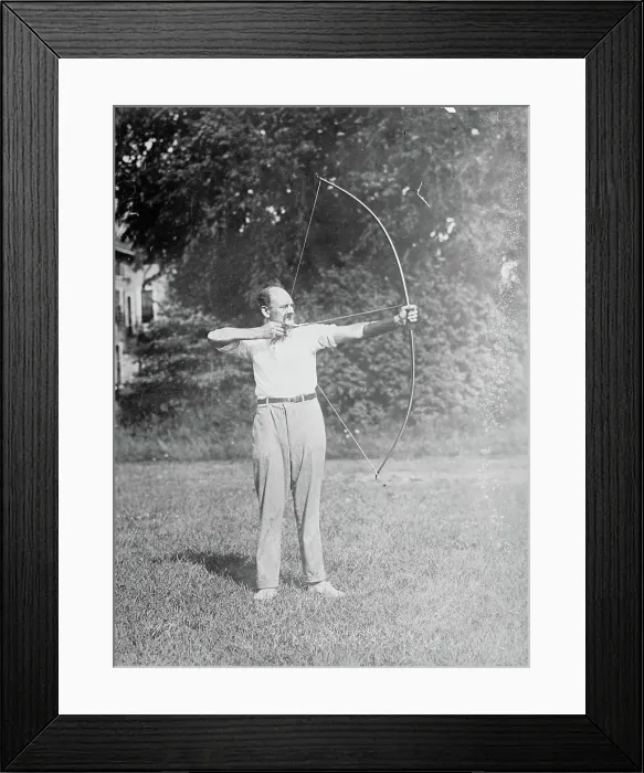 Framed Print : Louis C. Smith - archery, between c1910 and c1915. Creator: Bain News Service Framed Print : Louis C. Smith - archery, between c1910 and c1915. Creator: Bain News Service
