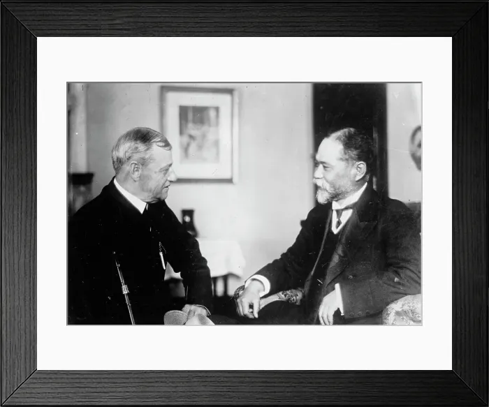 Framed Print : Adm. R.D. Evans and Adm. Yamamota, between c1910 and c1915. Creator: Bain News Service Framed Print : Adm. R.D. Evans and Adm. Yamamota, between c1910 and c1915. Creator: Bain News Service