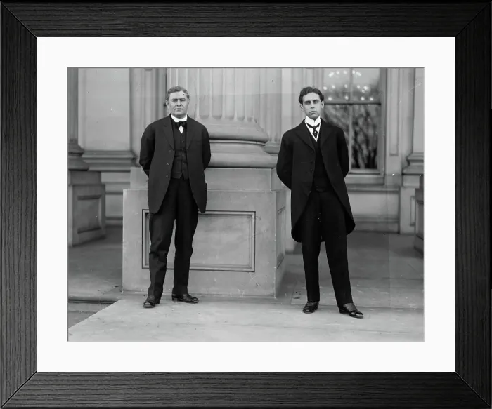 Framed Print : Wrisley Brown [and] Cong'man. [Charles Hedding] Rowland, between 1915 and 1919. Creator: Bain News Service