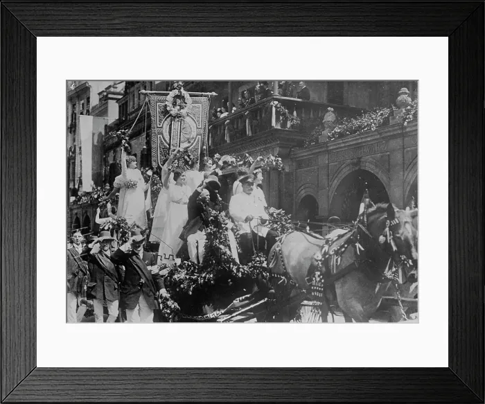 Framed Print : Leipzig Turnfest Procession, 1913. Creator: Bain News Service Framed Print : Leipzig Turnfest Procession, 1913. Creator: Bain News Service