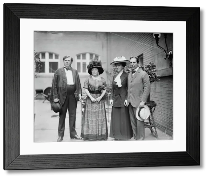 Framed Print : Judge Wade, Mrs. Mack, Mr. & Mrs. Perry Belmont, between c1910 and c1915. Creator: Bain News Service Framed Print : Judge Wade, Mrs. Mack, Mr. & Mrs. Perry Belmont, between c1910 and c1915. Creator: Bain News Service