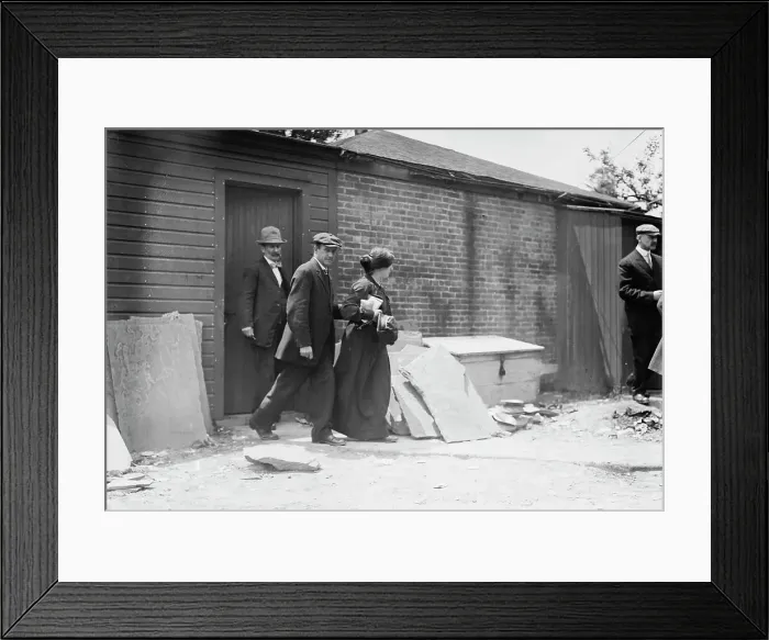 Framed Print : Becky Edelson [i.e. Edelsohn] taken from jail, 1914. Creator: Bain News Service