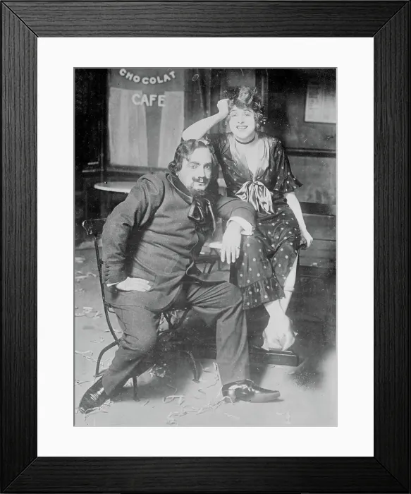 Framed Print : Julien Farrar & Caruso, 1914. Creator: Bain News Service Framed Print : Julien Farrar & Caruso, 1914. Creator: Bain News Service