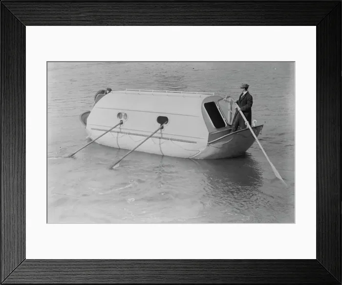 Framed Print : Lundin Life Boat, between c1910 and c1915. Creator: Bain News Service