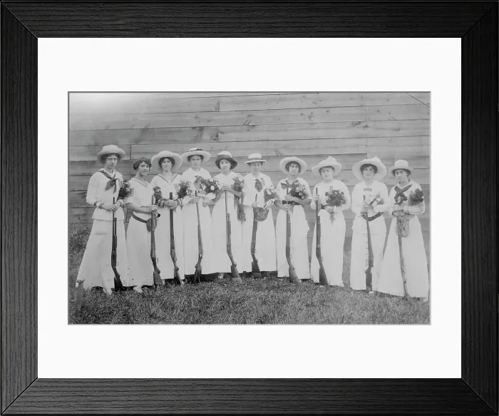 Framed Print : Nemours Trap Shooting Club (ladies), between c1910 and c1915. Creator: Bain News Service Framed Print : Nemours Trap Shooting Club (ladies), between c1910 and c1915. Creator: Bain News Service