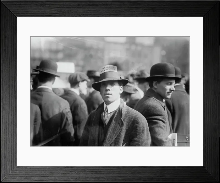 Framed Print : I.W.W. Hat Card, 1914. Creator: Bain News Service Framed Print : I.W.W. Hat Card, 1914. Creator: Bain News Service