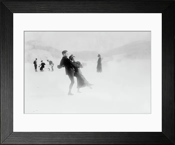Framed Print : Ice-dancing, St. Moritz, between c1910 and c1915. Creator: Bain News Service Framed Print : Ice-dancing, St. Moritz, between c1910 and c1915. Creator: Bain News Service