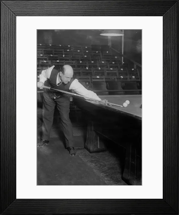 Framed Print : Morris Brown -- playing pool, between c1910 and c1915. Creator: Bain News Service Framed Print : Morris Brown -- playing pool, between c1910 and c1915. Creator: Bain News Service