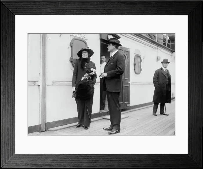 Framed Print : J.K. Hackett and wife, between c1910 and c1915. Creator: Bain News Service Framed Print : J.K. Hackett and wife, between c1910 and c1915. Creator: Bain News Service