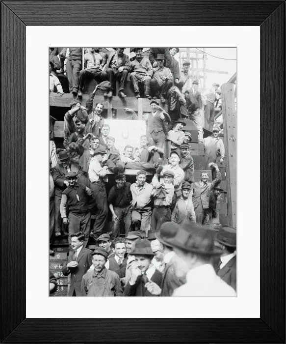 Framed Print : Laying Keel of U.S.S. California, 1915. Creator: Bain News Service