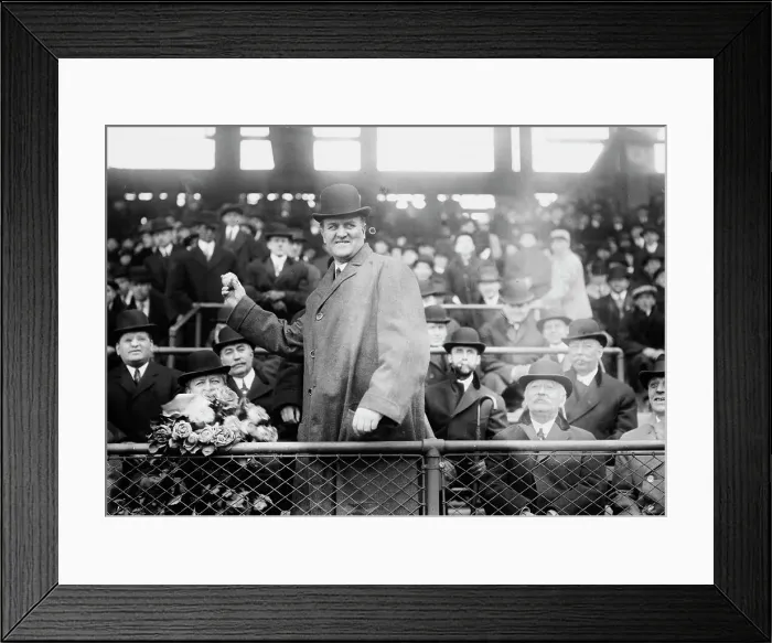 Framed Print : Pennsylvania Governor John K. Tener at Ebbets Field (baseball), 1914. Creator: Bain News Service Framed Print : Pennsylvania Governor John K. Tener at Ebbets Field (baseball), 1914. Creator: Bain News Service