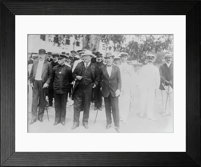 Framed Print : Roosevelt at Naval School, Rio Janeiro, 1913. Creator: Bain News Service Framed Print : Roosevelt at Naval School, Rio Janeiro, 1913. Creator: Bain News Service