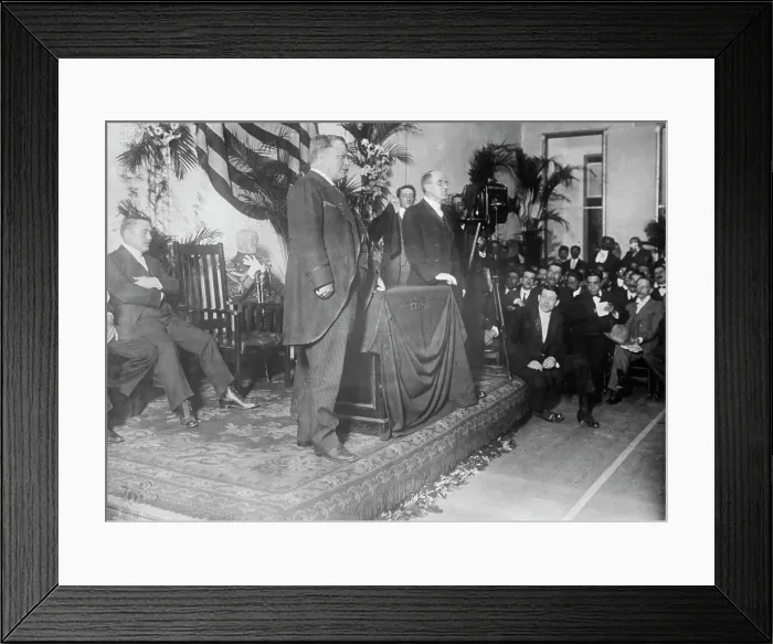 Framed Print : Roosevelt at Y.M.C.A. Rio Janeiro, 1913. Creator: Bain News Service