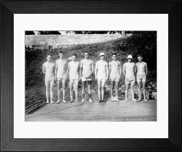 Framed Print : Yale Varsity line-up, between c1910 and c1915. Creator: Bain News Service Framed Print : Yale Varsity line-up, between c1910 and c1915. Creator: Bain News Service