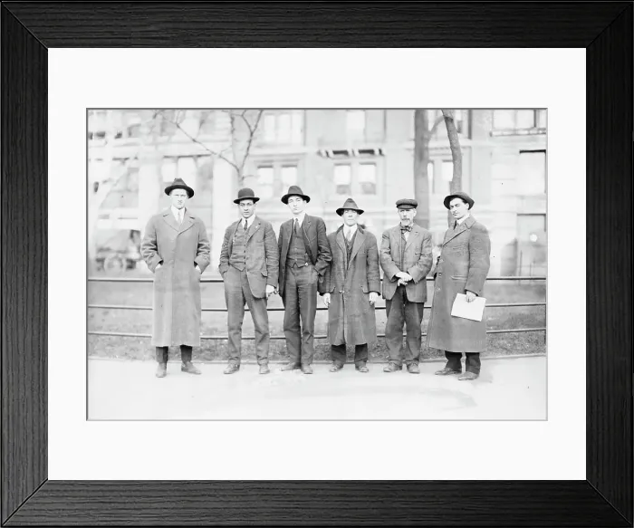 Framed Print : Woolman, Turner, Plunkett, Carron, Sullivan, between c1910 and c1915. Creator: Bain News Service Framed Print : Woolman, Turner, Plunkett, Carron, Sullivan, between c1910 and c1915. Creator: Bain News Service