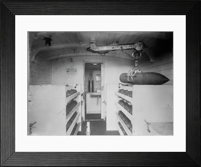 Framed Print : Schneider Coast Defense Train (ammunition Car), 1914. Creator: Bain News Service