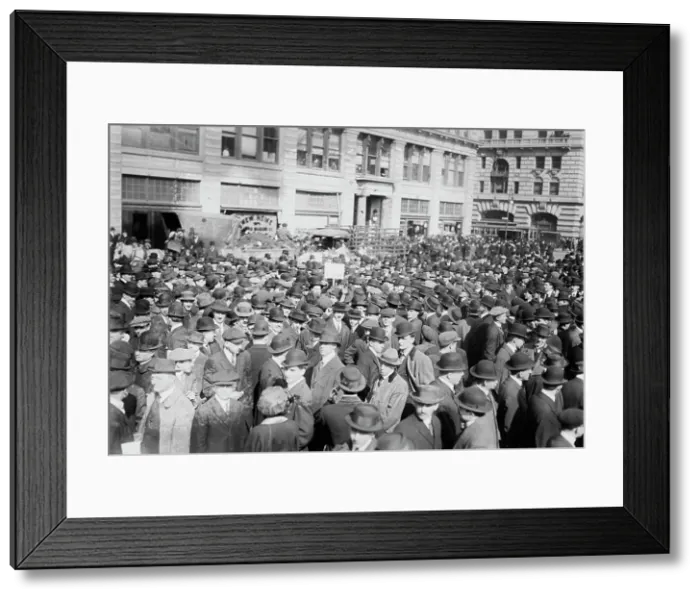 Framed Print : I.W.W. Meeting, Union Sq. 1914. Creator: Bain News Service Framed Print : I.W.W. Meeting, Union Sq. 1914. Creator: Bain News Service